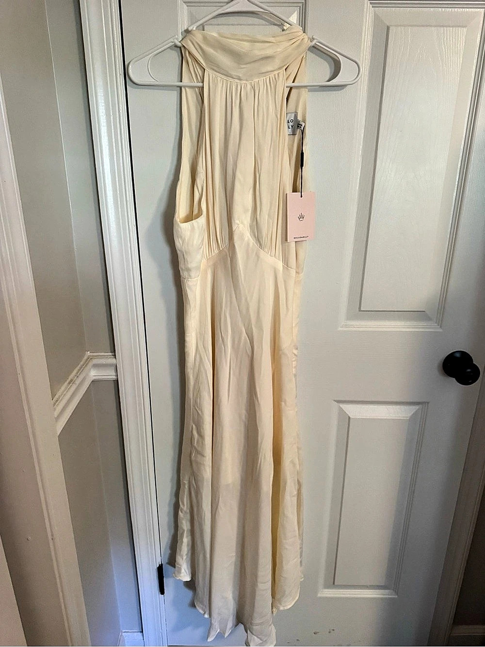Hello Molly No Tears Here Maxi Dress Cream White Size 8 NWT